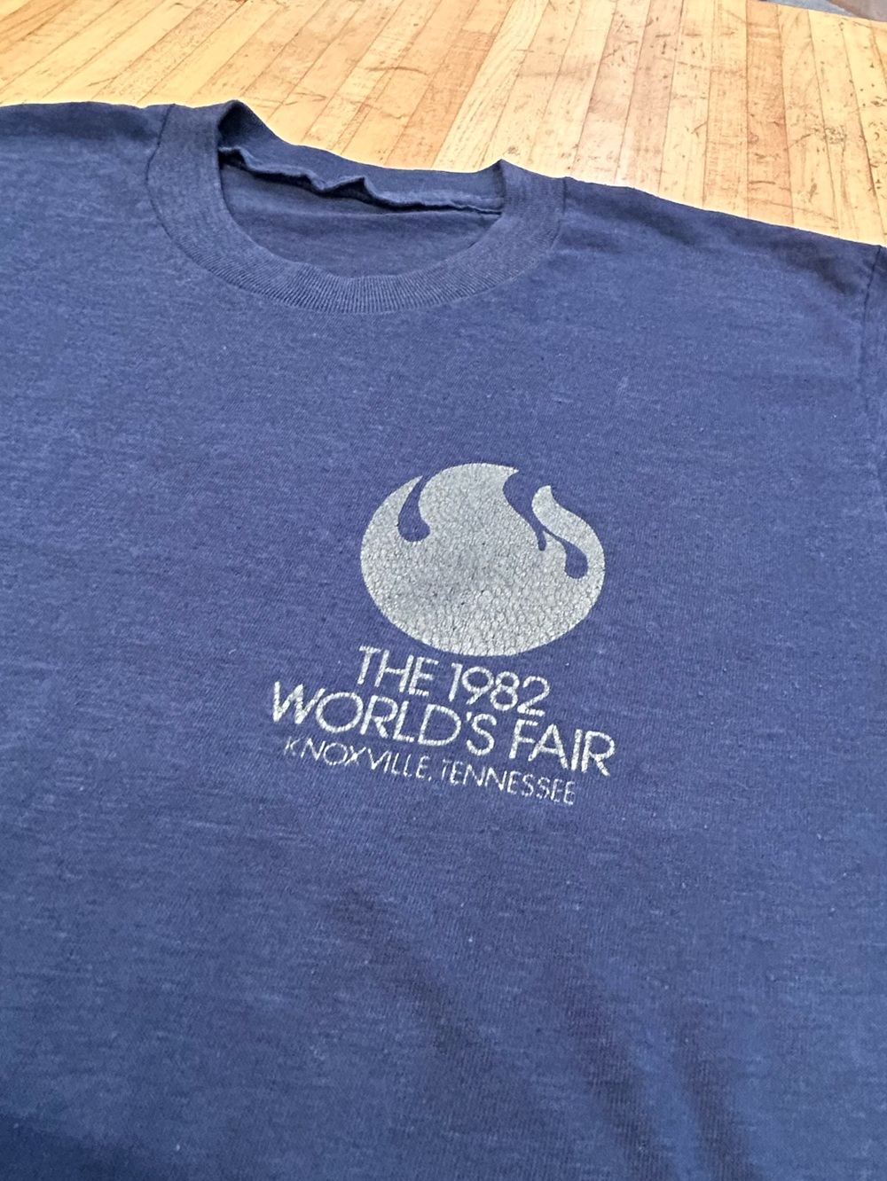 AUTHENTIC VINTAGE 1982 World's Fair Knoxville Graphic Tee - Navy